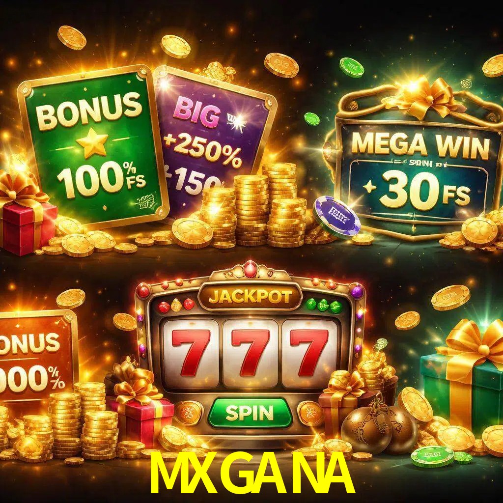 Tipos de bonos MXGANA incluyendo recompensas de bienvenida y promociones continuas