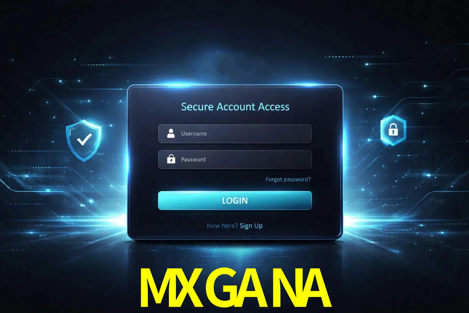 Pantalla de inicio de sesión de cuenta MXGANA para usuarios en México